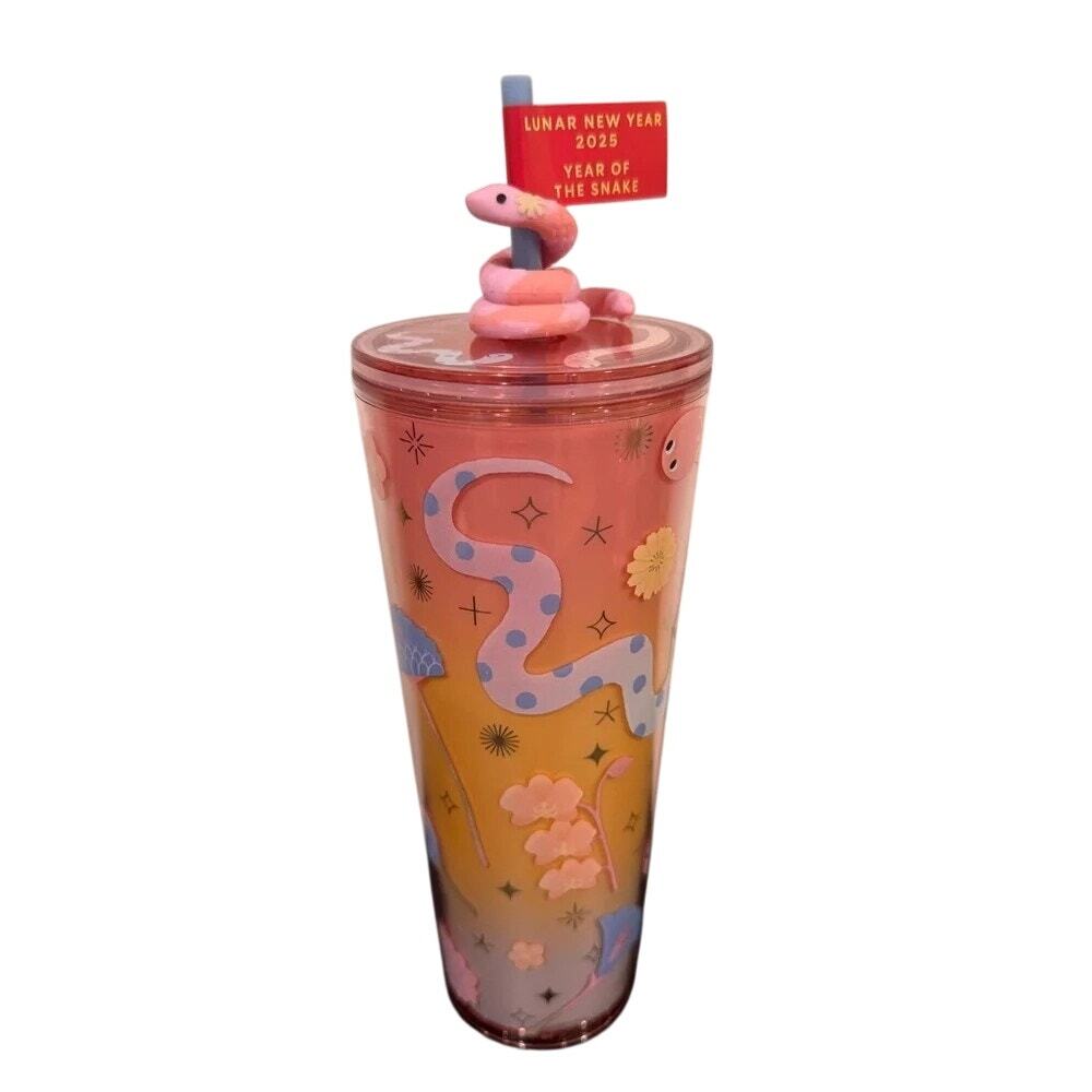 Starbucks 2025 Lunar New Year Snake 24 oz Cold Cup Tumbler - NWT
